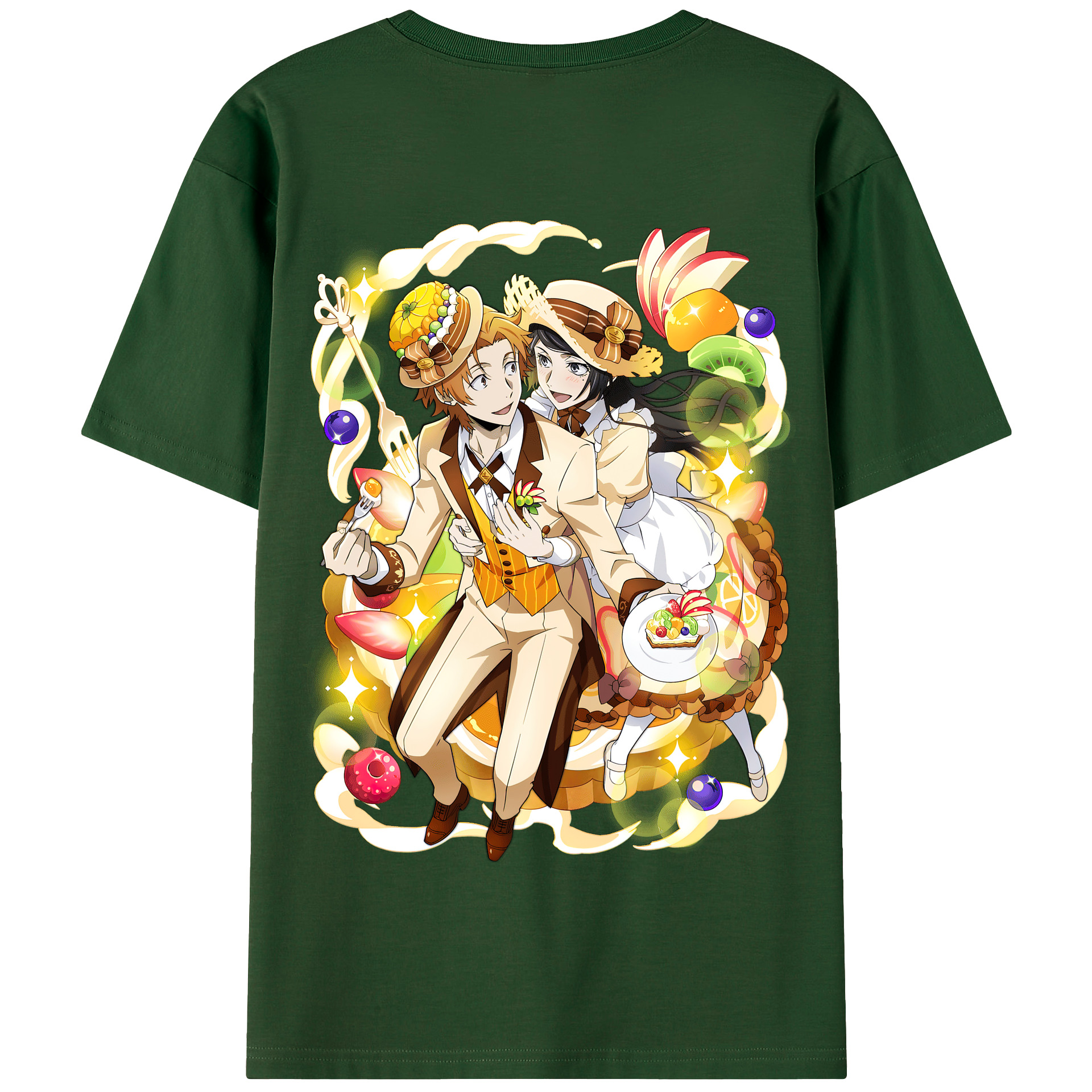 （画像用） 文豪ストレイドッグス Bungo Stray Dogs 綿100％半袖Tシャツ（背面プリント）
